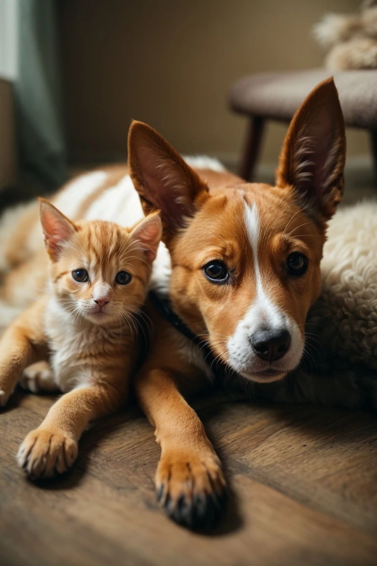 When properly socialized, Basenjis can coexist peacefully with cats.