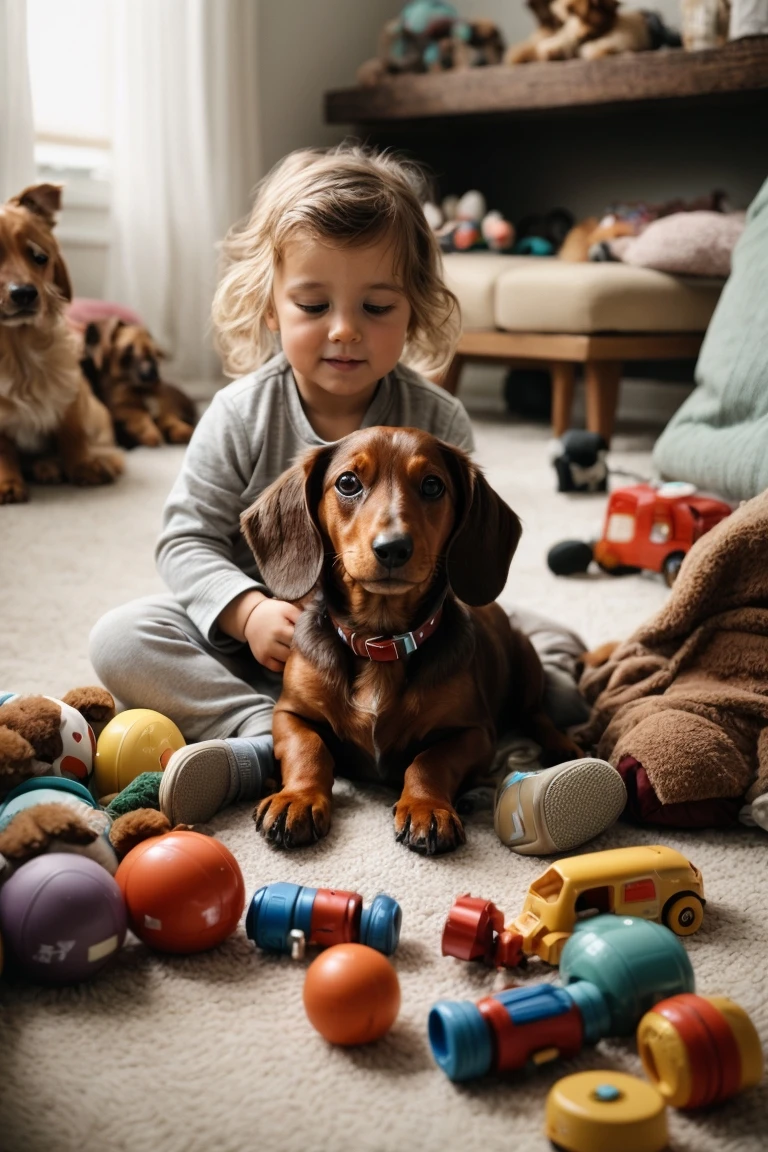 Dachshunds can thrive in homes with children with proper training.