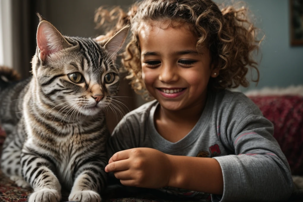 The Egyptian Mau's fine coat may produce less dander than other cat breeds.