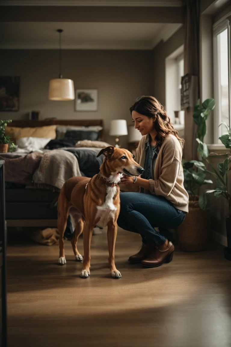 Despite their size, greyhounds can thrive in apartments.