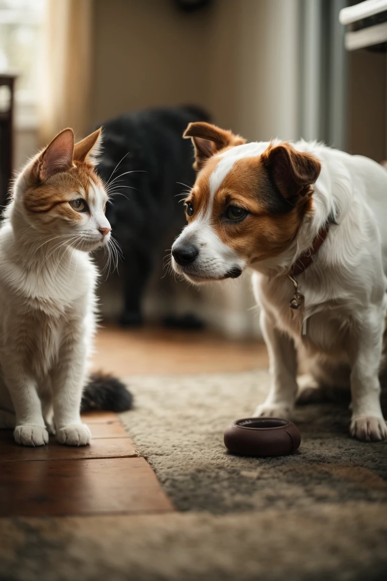 With training some Jack Russells and cats can coexist peacefully.