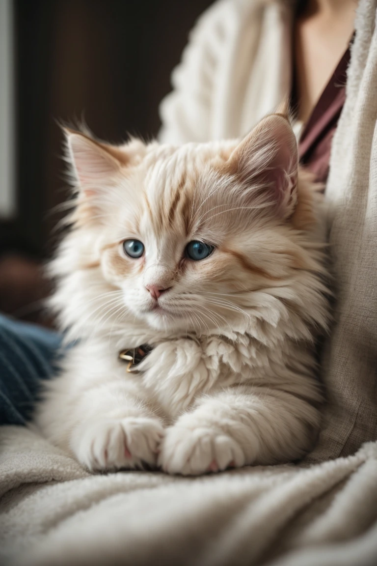 The affectionate Ragdoll often seeks out human laps for naps.