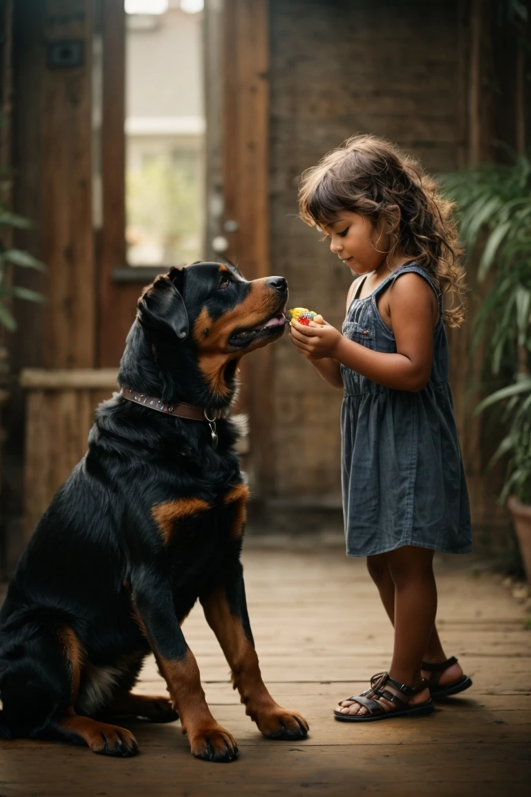 When properly socialized, rottweilers can be trusted with children.