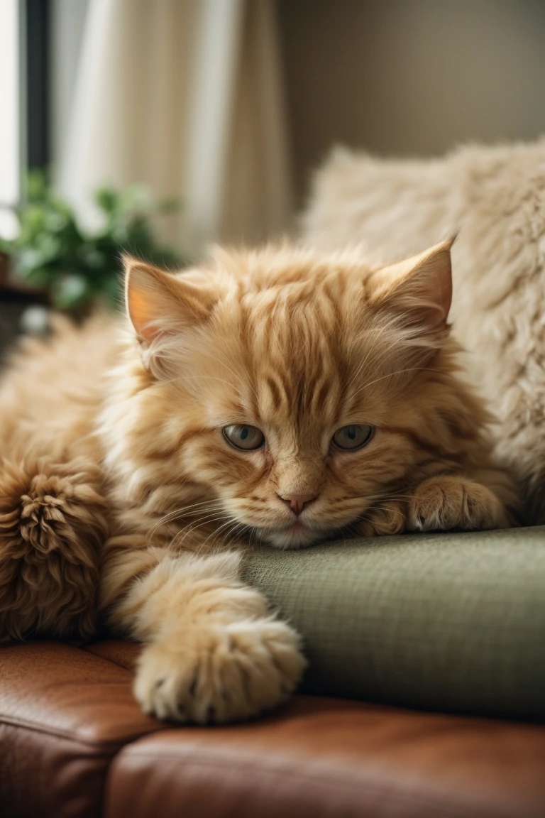 The Selkirk Rex's coat produces less dander, making them somewhat hypoallergenic.