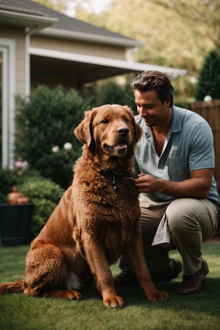 Chesapeake Bay Retrievers require regular grooming to keep their coats healthy and mat-free.