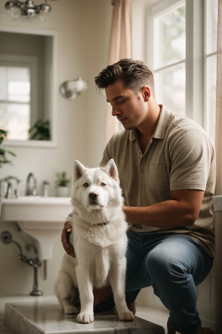 Frequent brushing helps control Siberian Husky shedding.