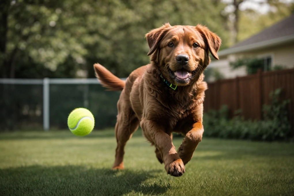 Swimming and retrieval games are ideal activities for the Chesapeake Bay Retriever.