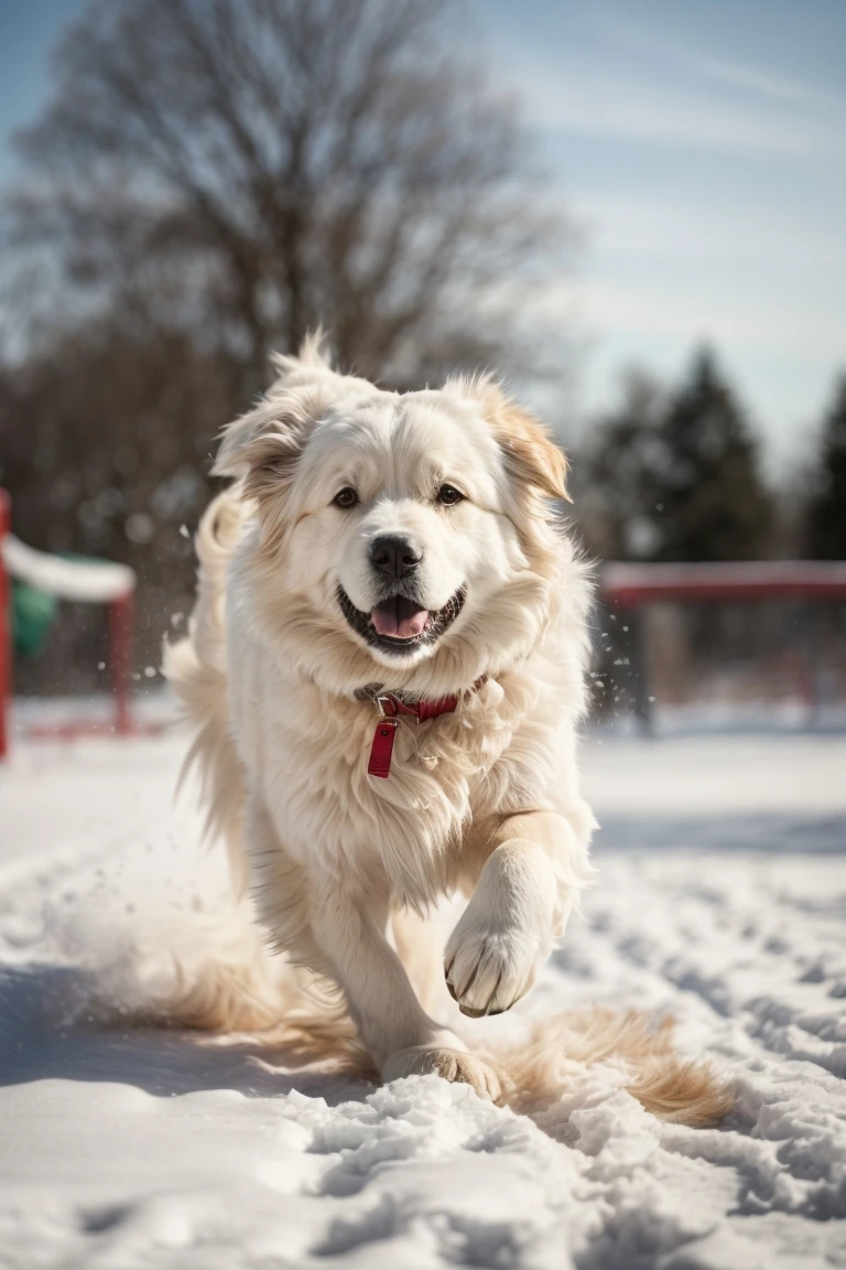 Great Pyrenees need vigorous activity in cold weather they're built for.