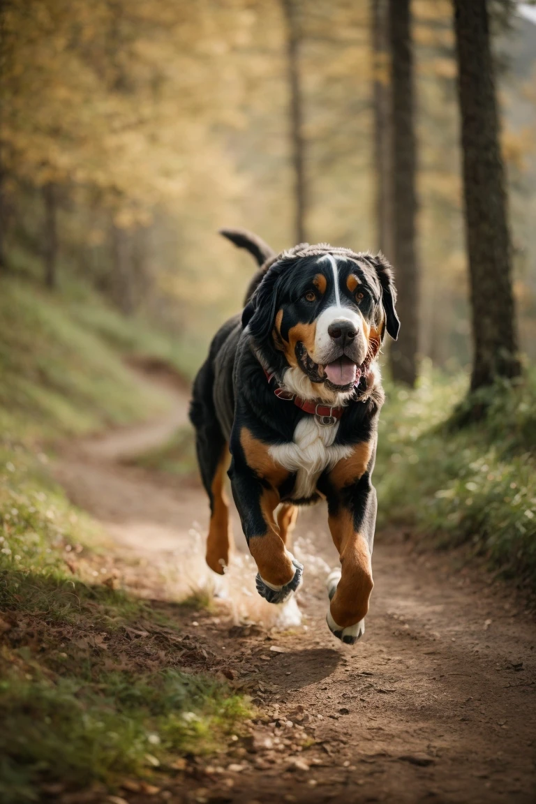 Greater Swiss Mountain Dogs thrive on plenty of daily exercise.