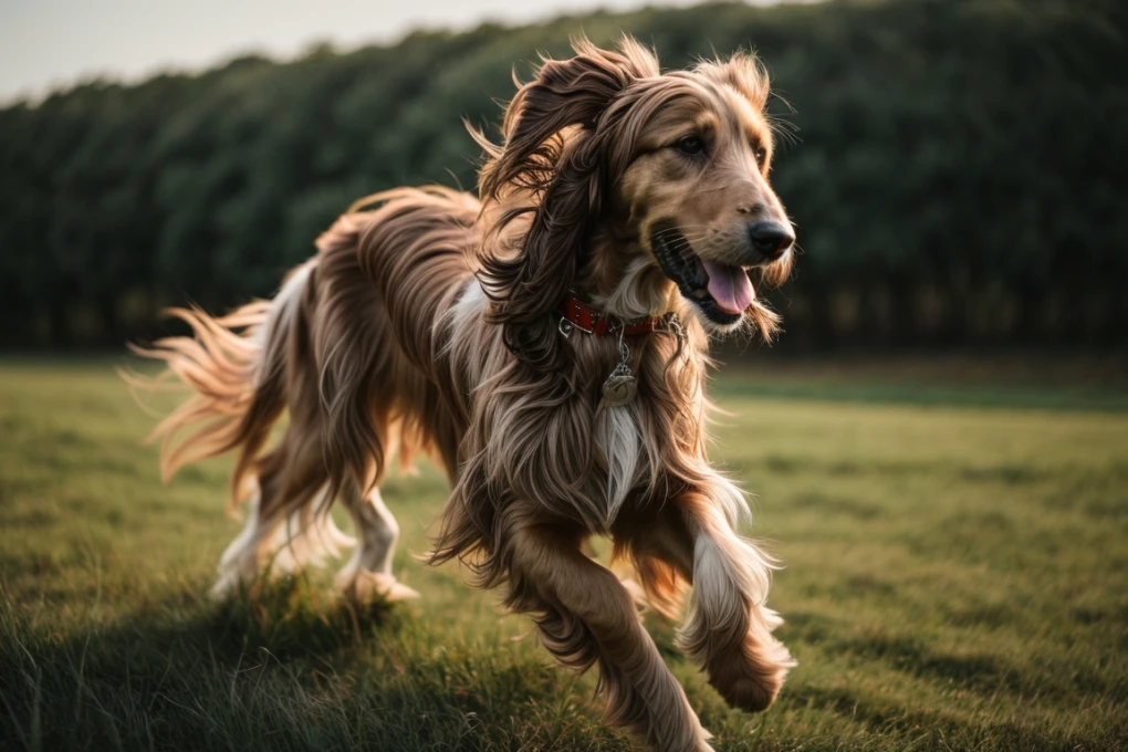 Afghan Hounds are sighthounds that love to run and play. Make sure your Afghan Hound gets enough exercise to stay healthy and happy.