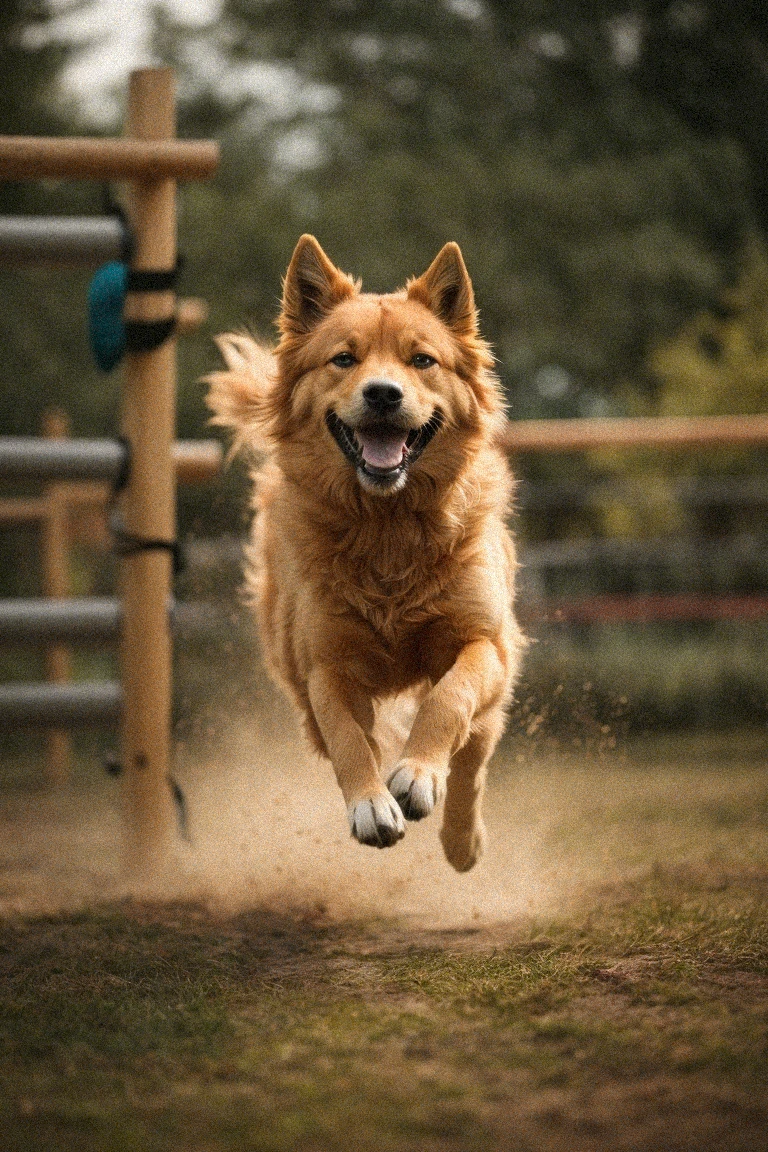 Positive reinforcement and consistency are key when training the strong-willed Finnish Spitz.