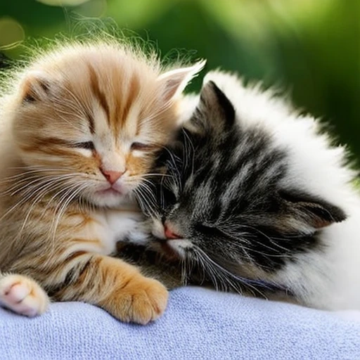 Two cute tabby kittens snuggle up for a nap. Kitten-proof your home before welcoming these furry friends!