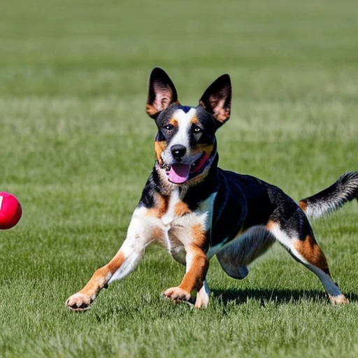 A well-trained Australian Cattle Dog enjoying playtime - the result of proper care and understanding.