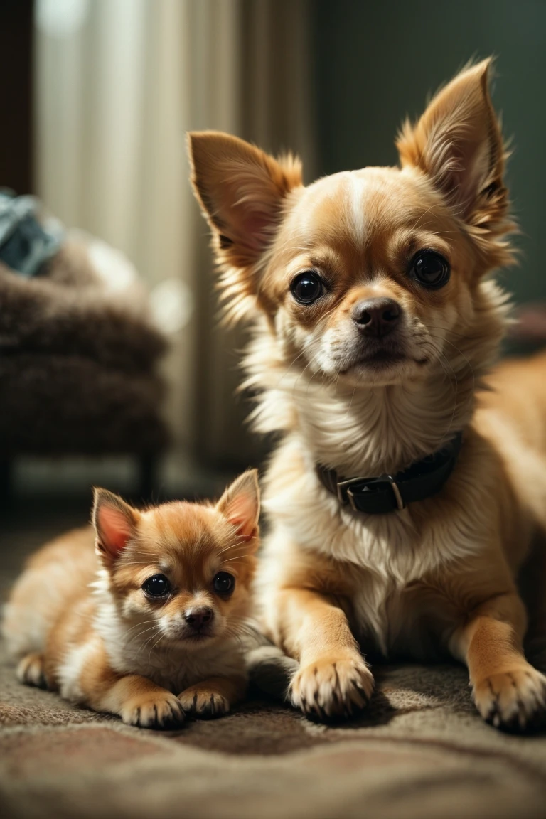 With time adult chihuahuas and cats can become friends.