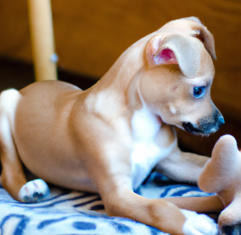 Simple indoor games can help puppies have fun, bond, learn and relax.