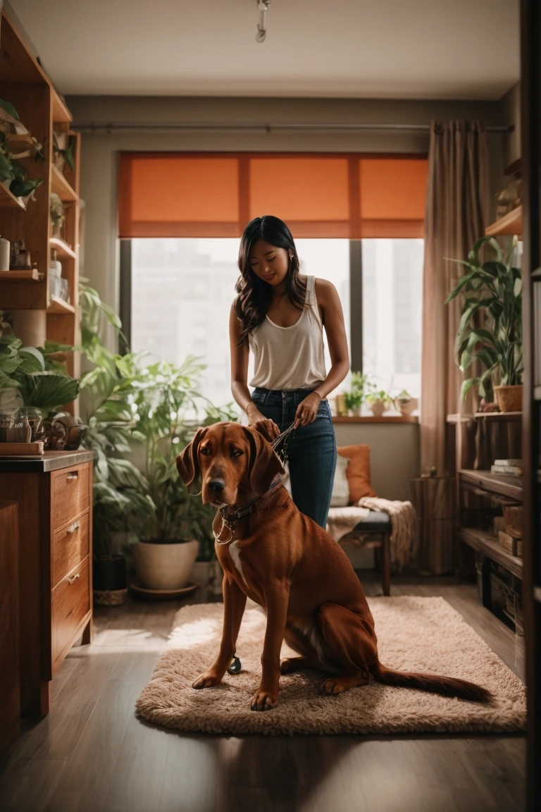 Regular grooming keeps the Redbone Coonhound's coat healthy.